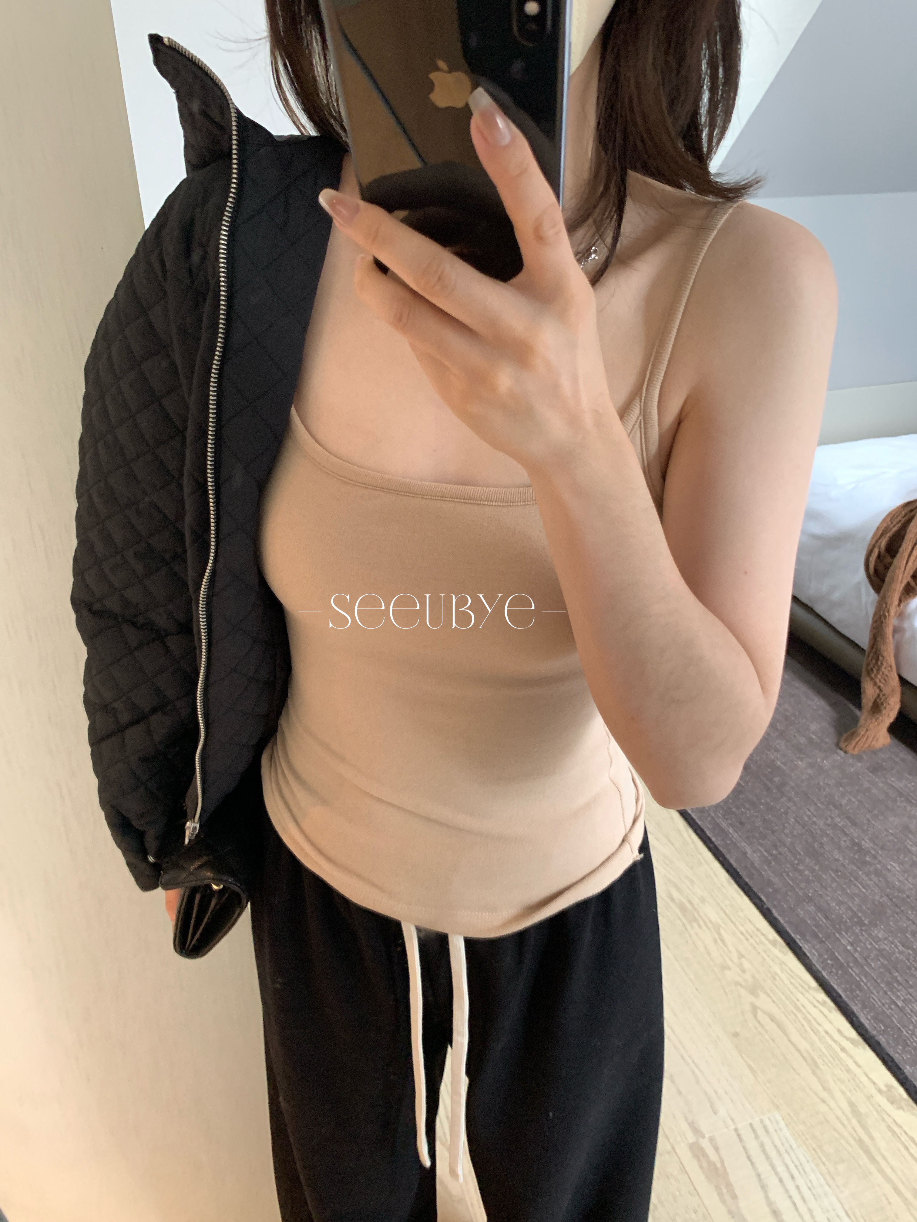 一直在穿的磨毛吊帶 bra