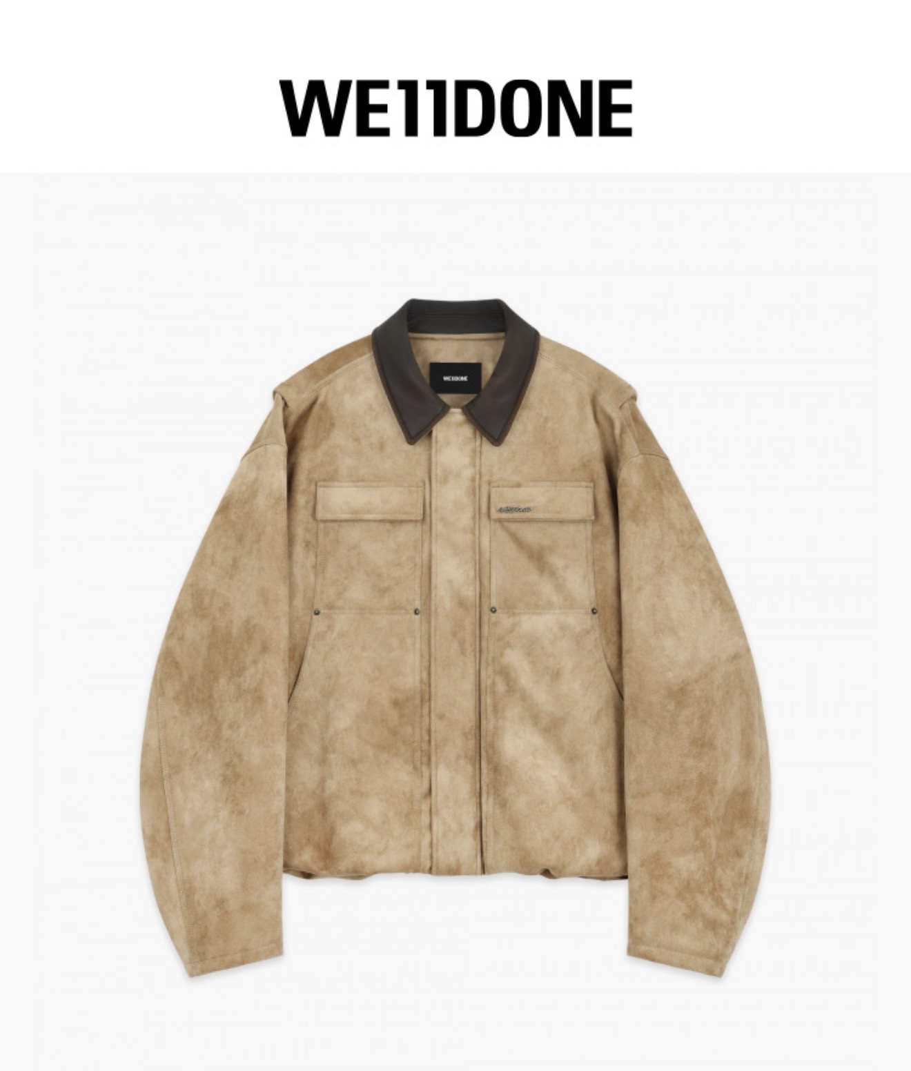 We11done巴恩風仿麂皮工裝夾克「正品代購」