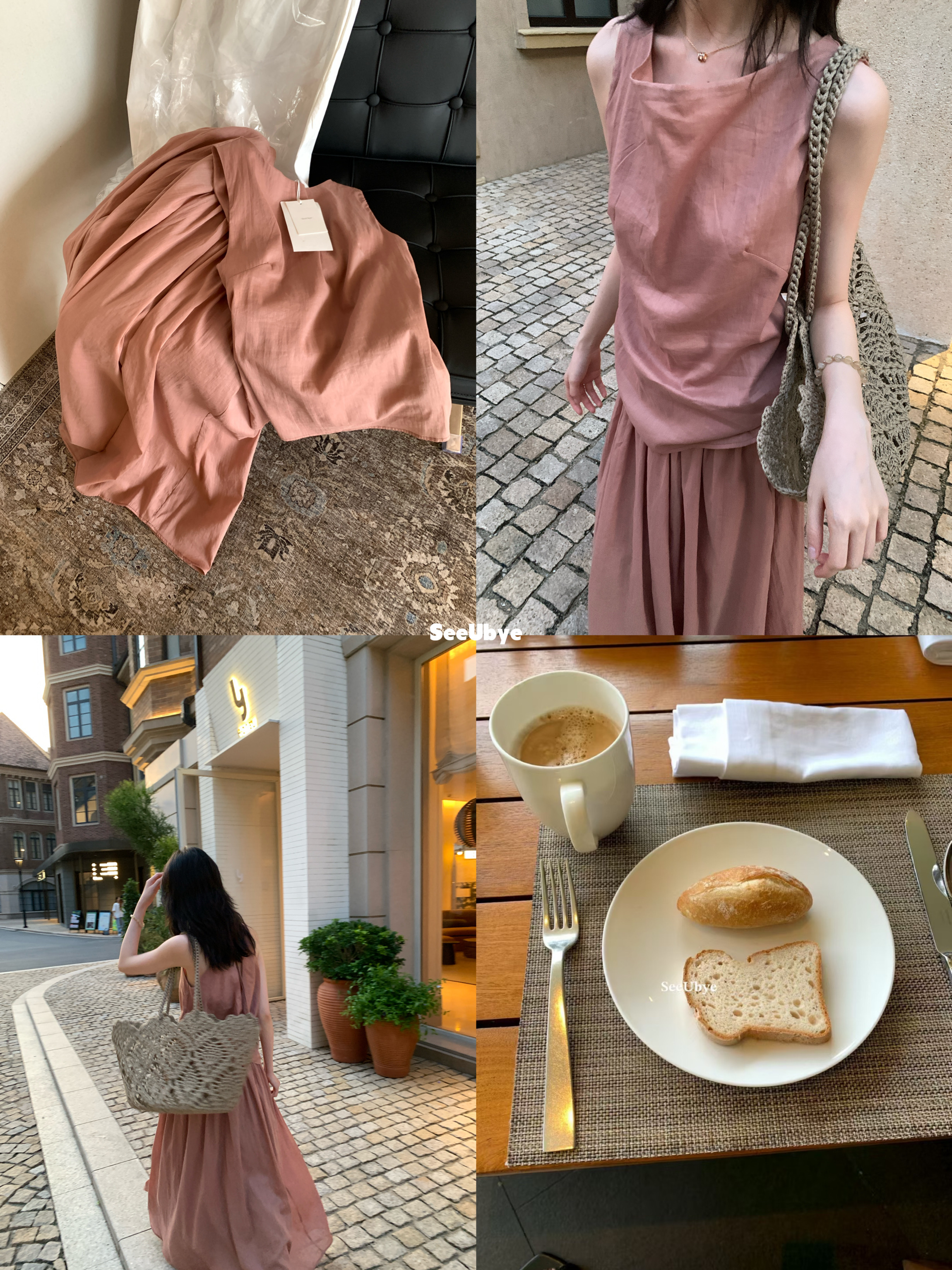 法式乾枯玫瑰連身裙7