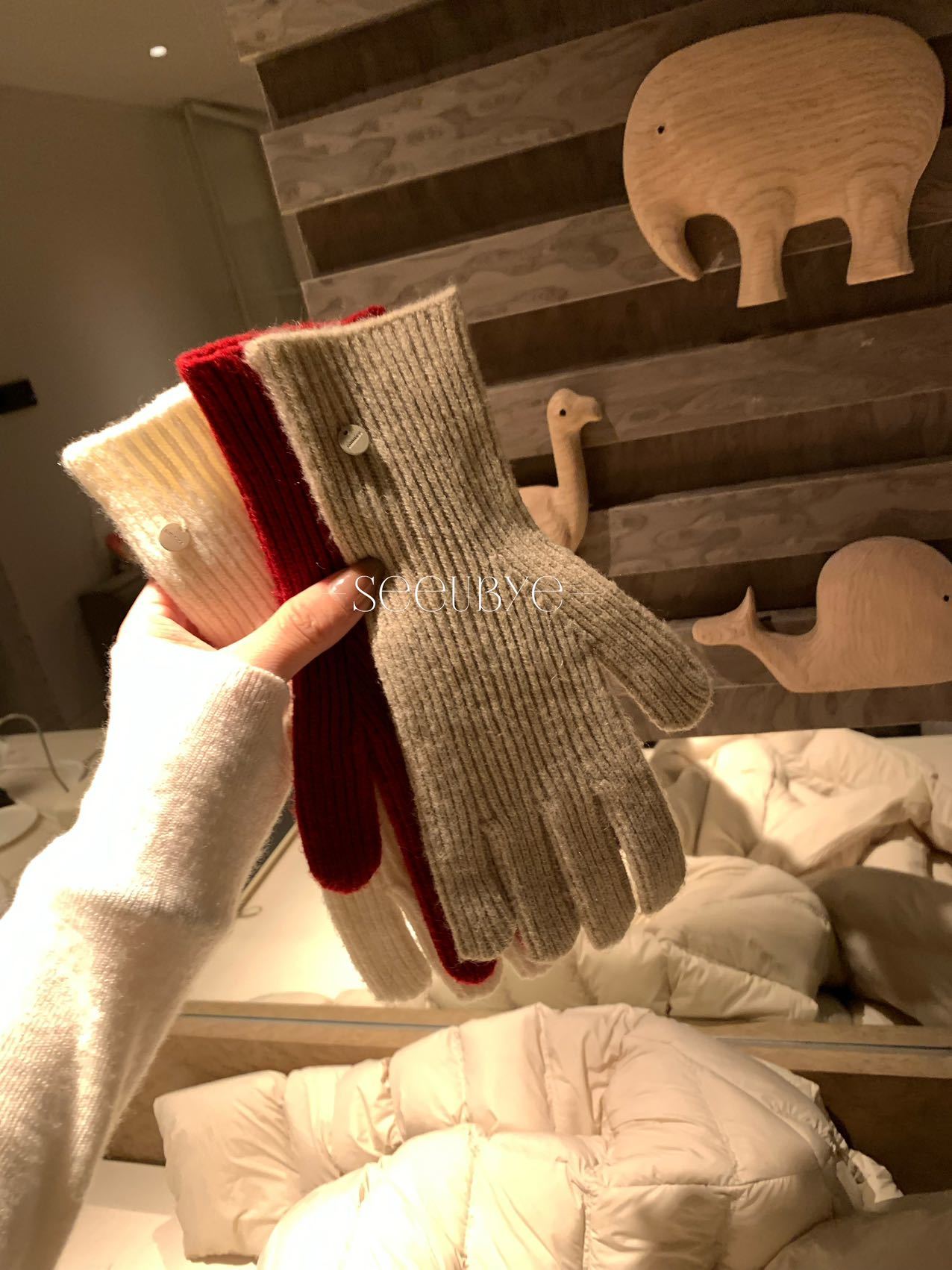 可觸屏針織手套