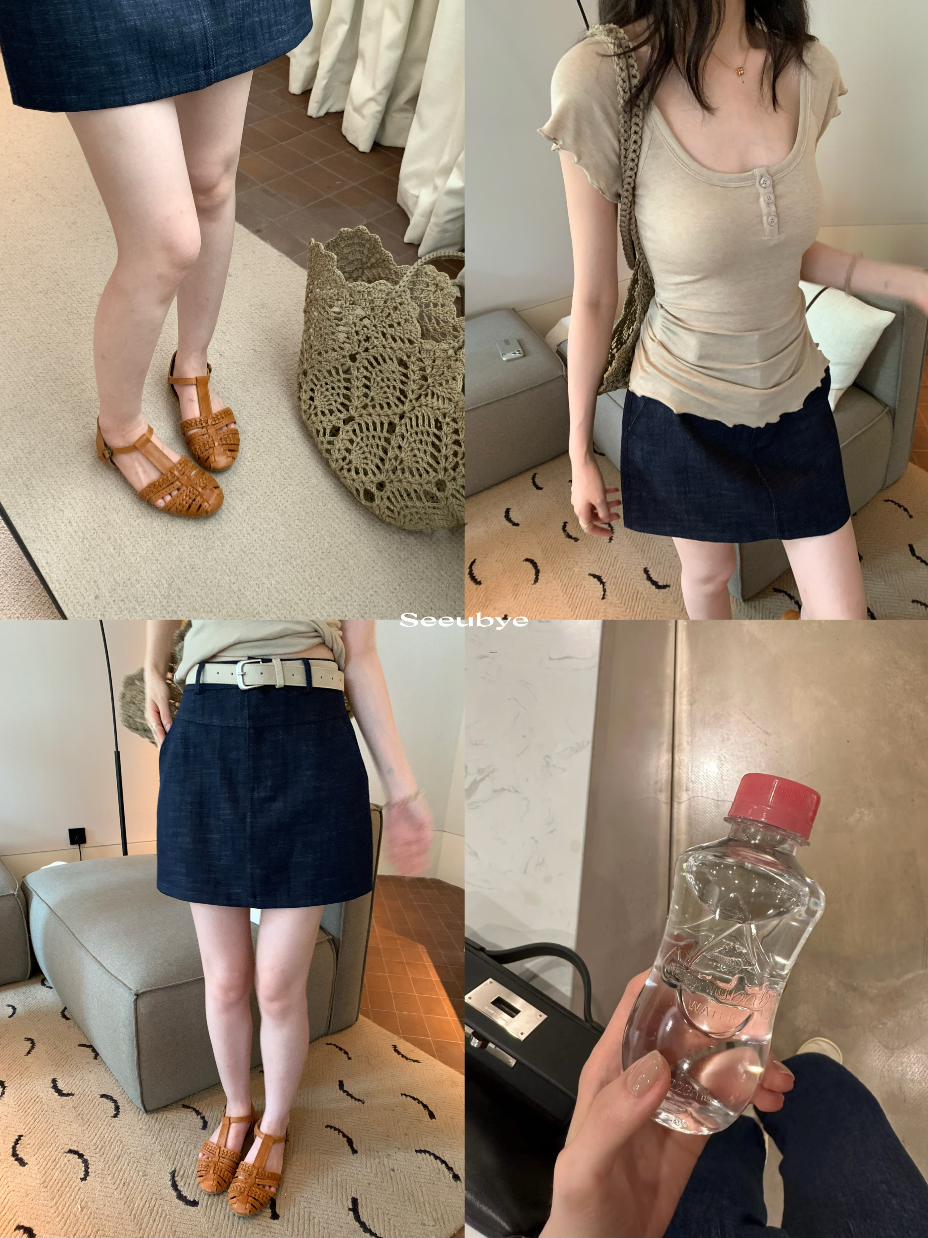原牛色牛仔半裙5