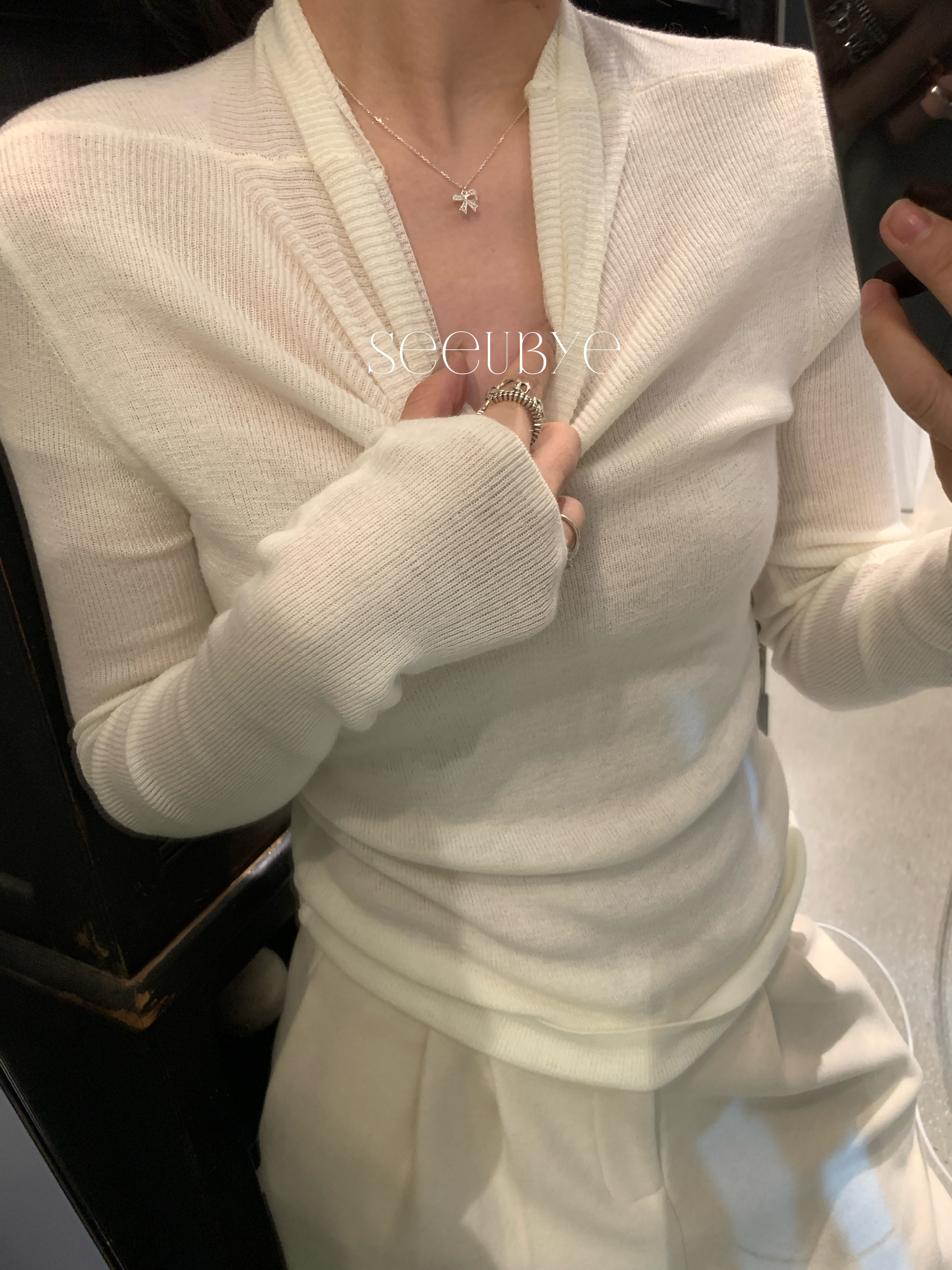 聖誕系列｜蝴蝶modelling純銀項鍊