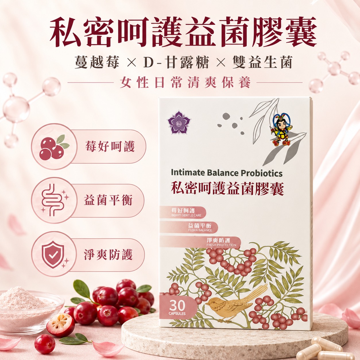 私密呵護益菌膠囊(30顆/盒)1