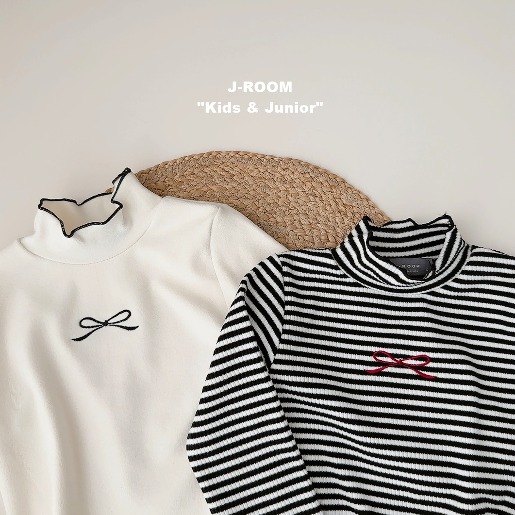 55515捲邊蝴蝶結上衣(兩色)