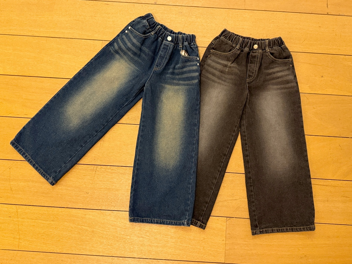 37802刷色牛仔褲(兩色)