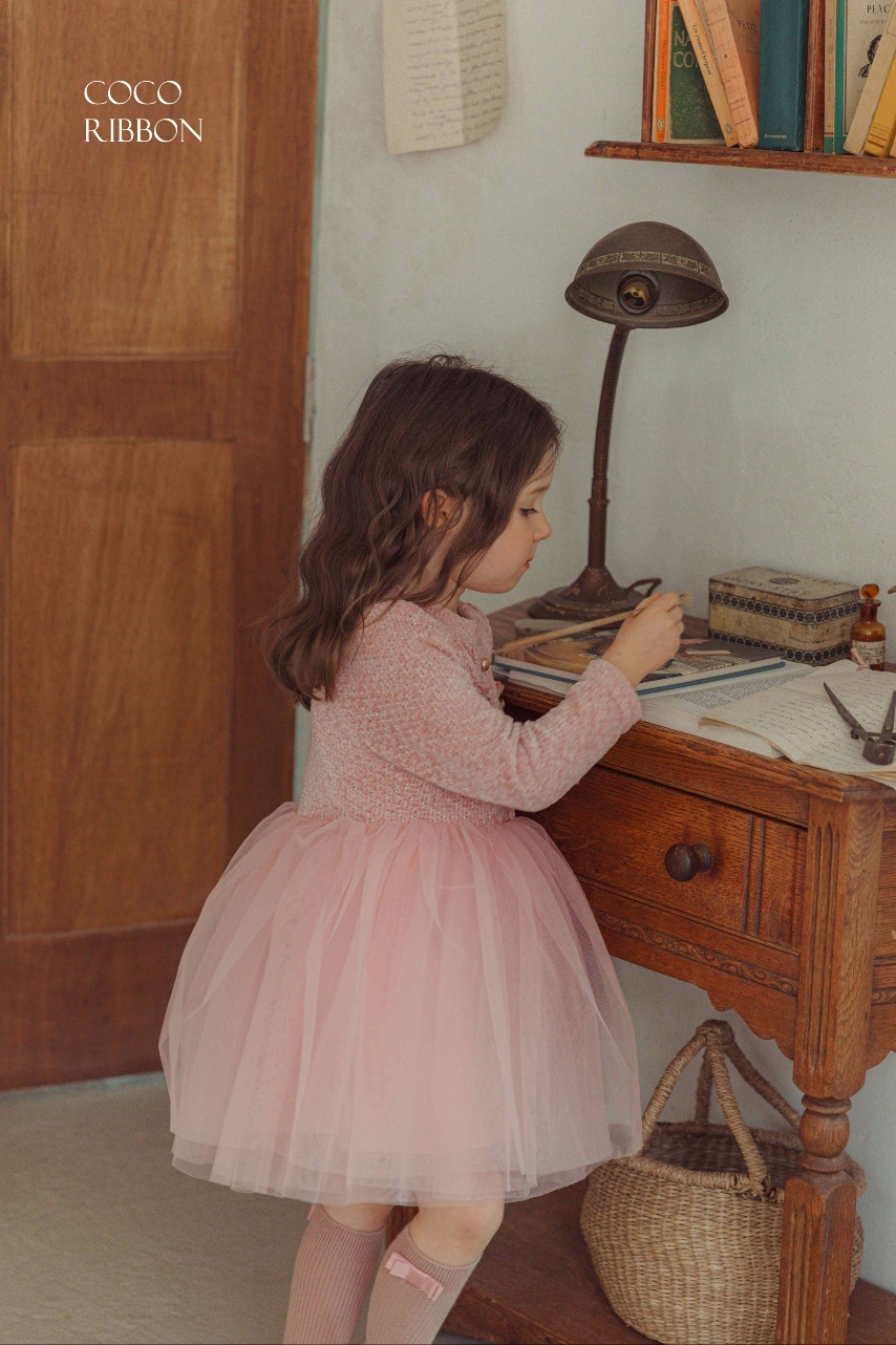 10902粉紅貴族洋裝