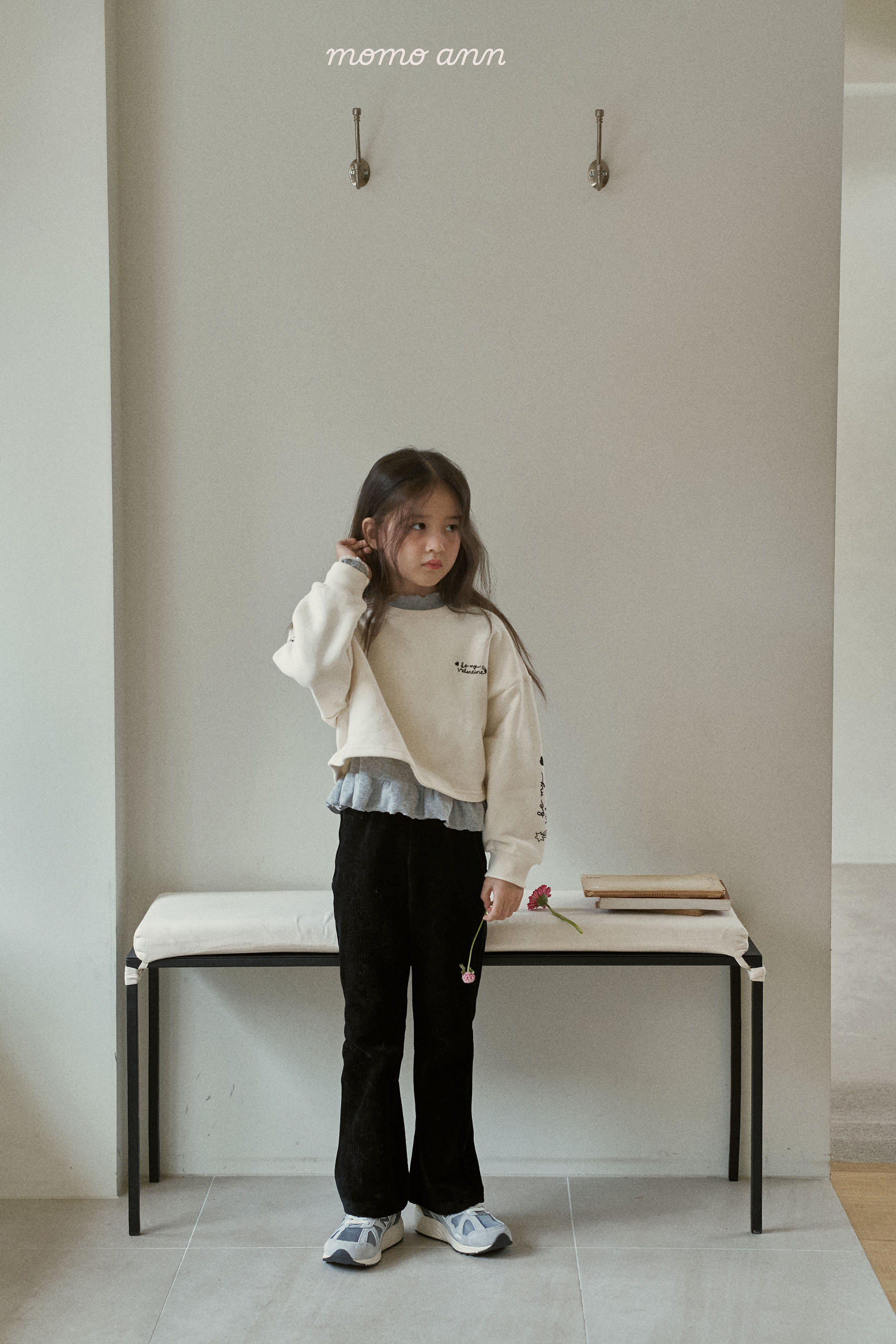 25429親子黑色造型褲