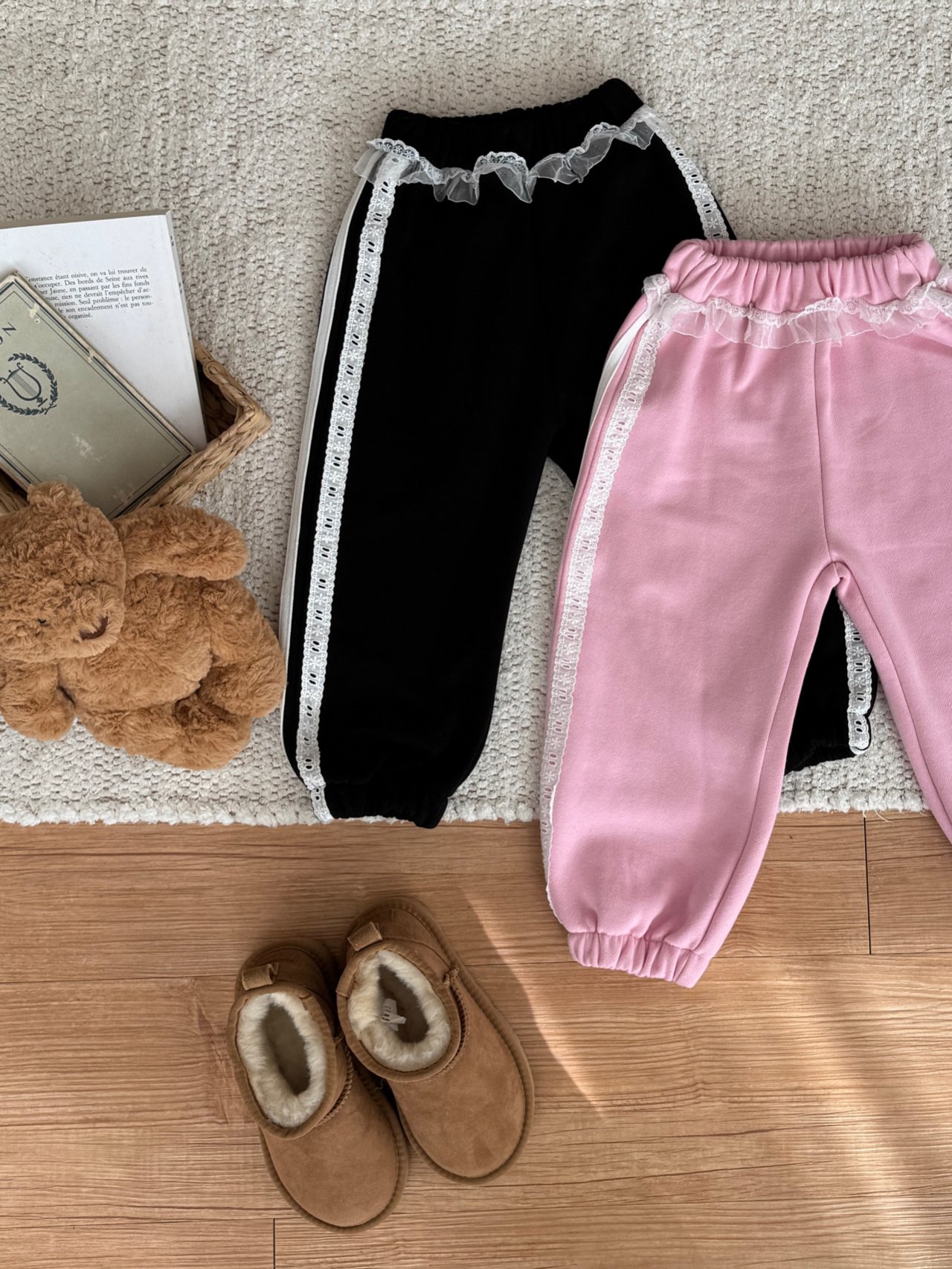 117732側邊線條束口褲(兩色)