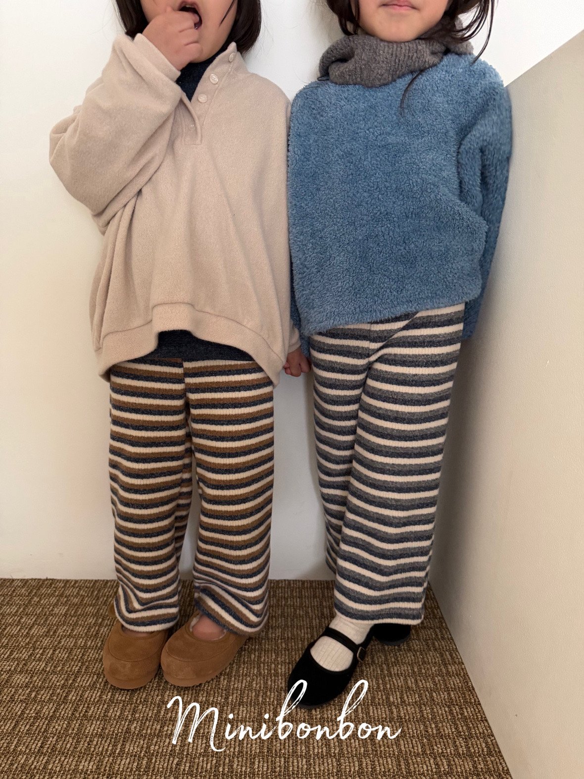 46808條紋寬褲(兩色)