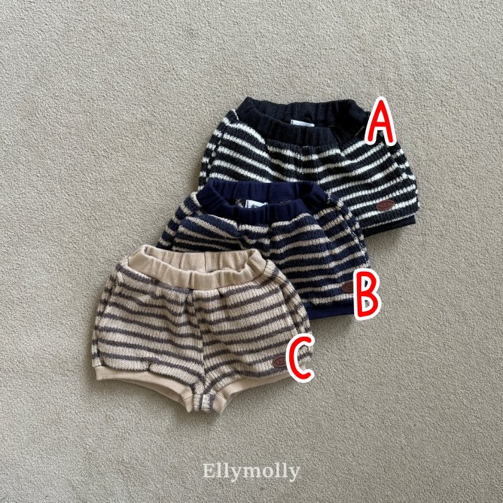 92550條紋連短褲(三色)