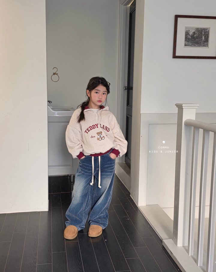 50636綁帶刷色牛仔褲(兩色)