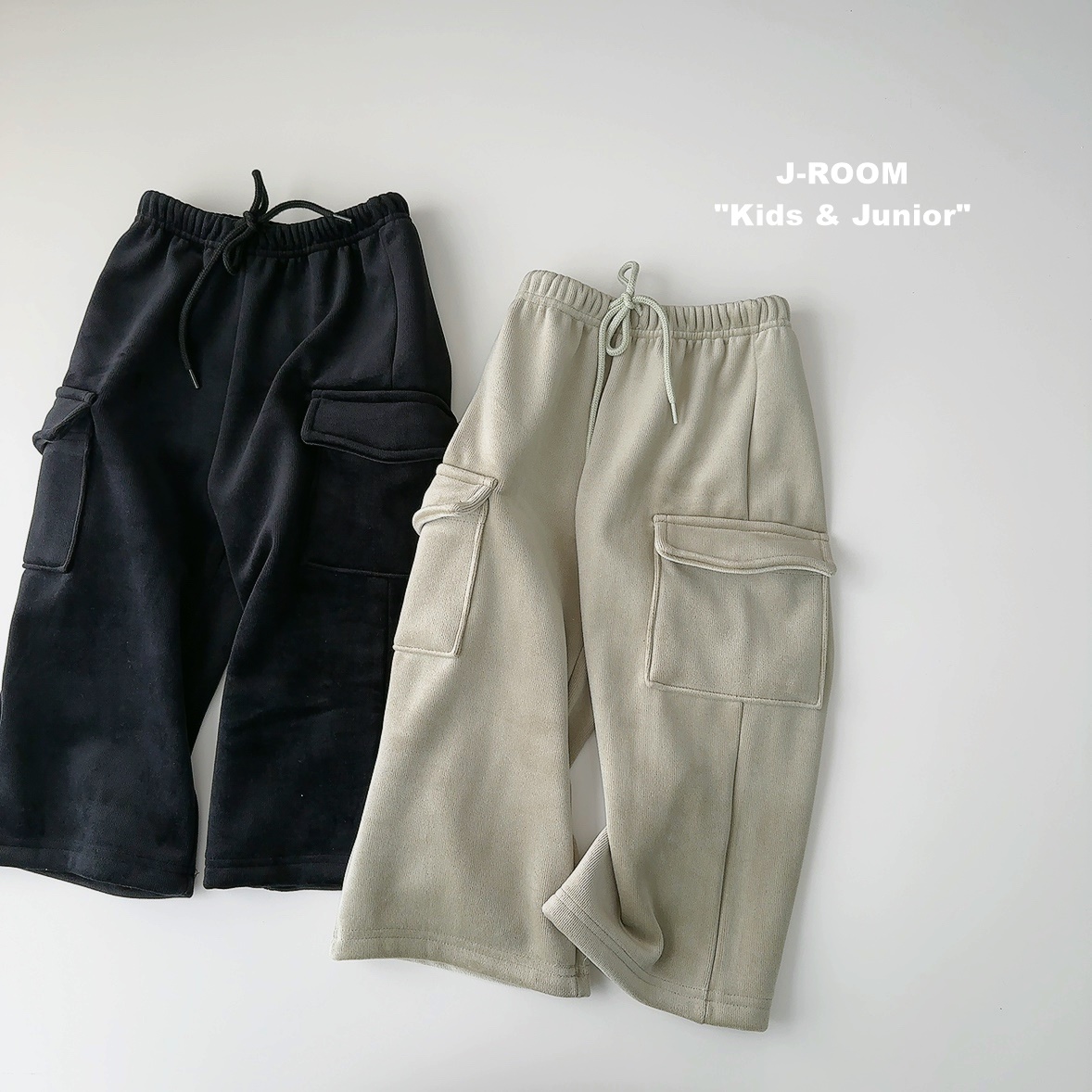 55518綁帶口袋褲(兩色)