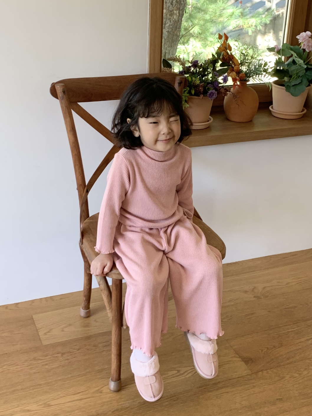 11202立領蝴蝶結套裝(兩色)