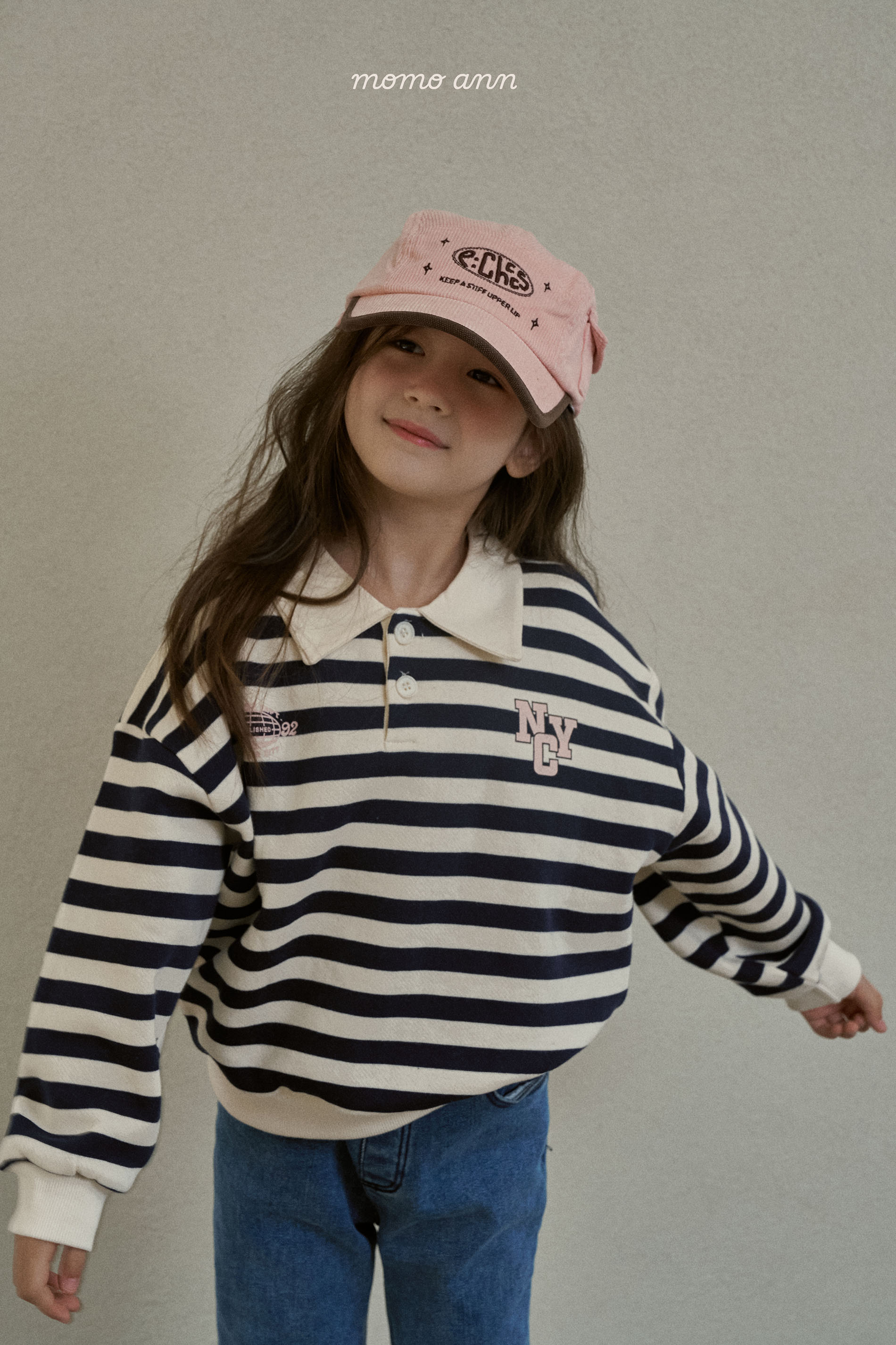 25416翻領英文上衣(兩色)