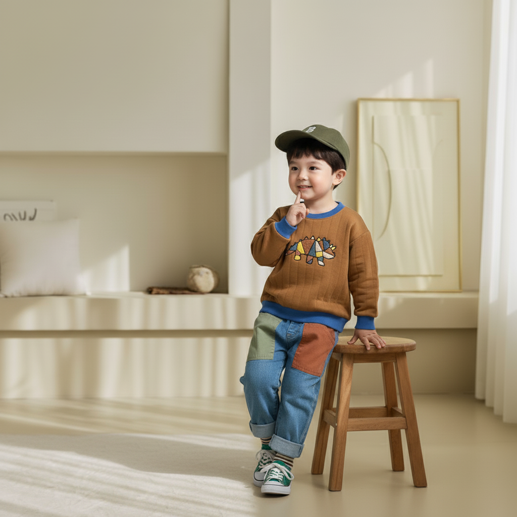 31625彩色口袋牛仔褲