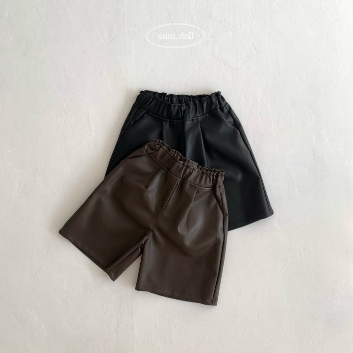 66012皮短褲(兩色)