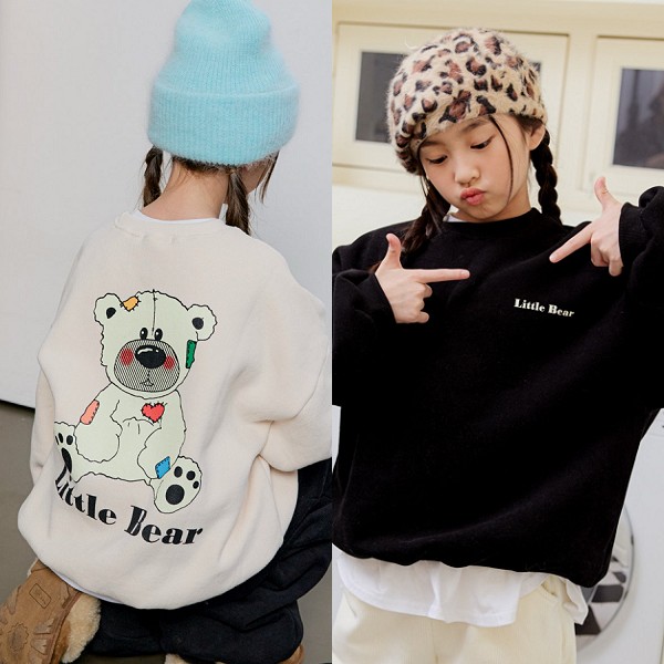 13427英文背後熊上衣(兩色) 13427英文背後熊上衣(兩色)