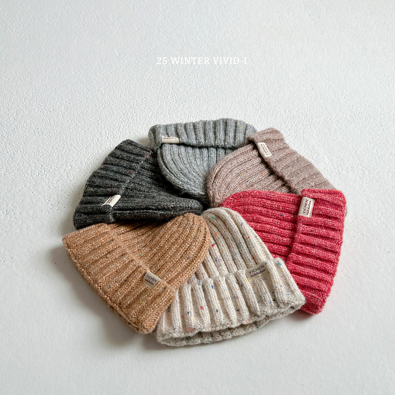 94902小童標籤針織帽(六色)