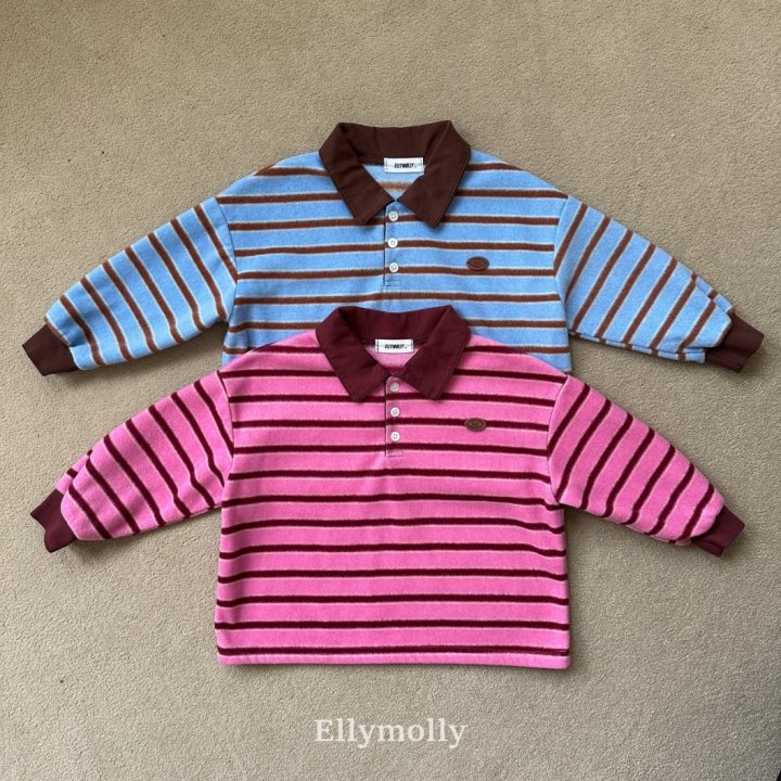 92555翻領條紋上衣(兩色)