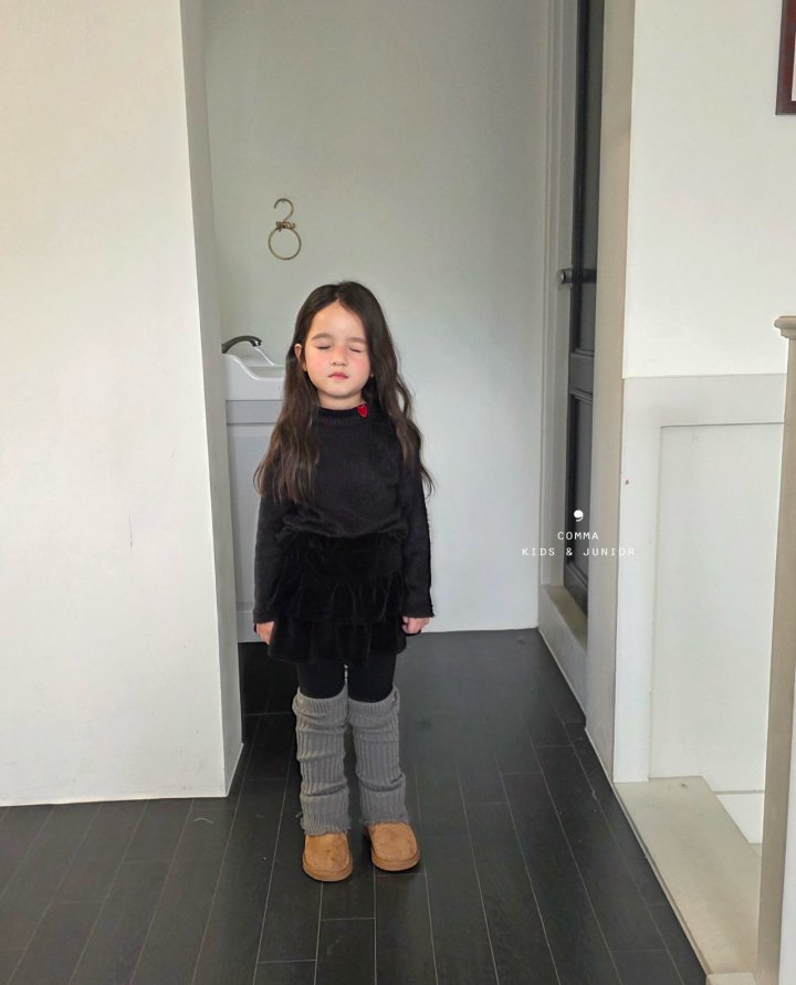 50627高領愛心上衣(兩色)