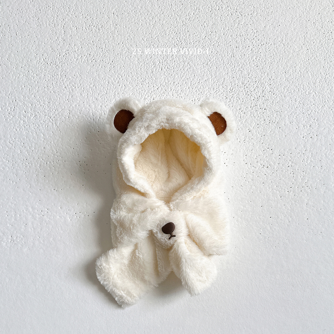 94908可愛圍巾包頭帽(兩色)