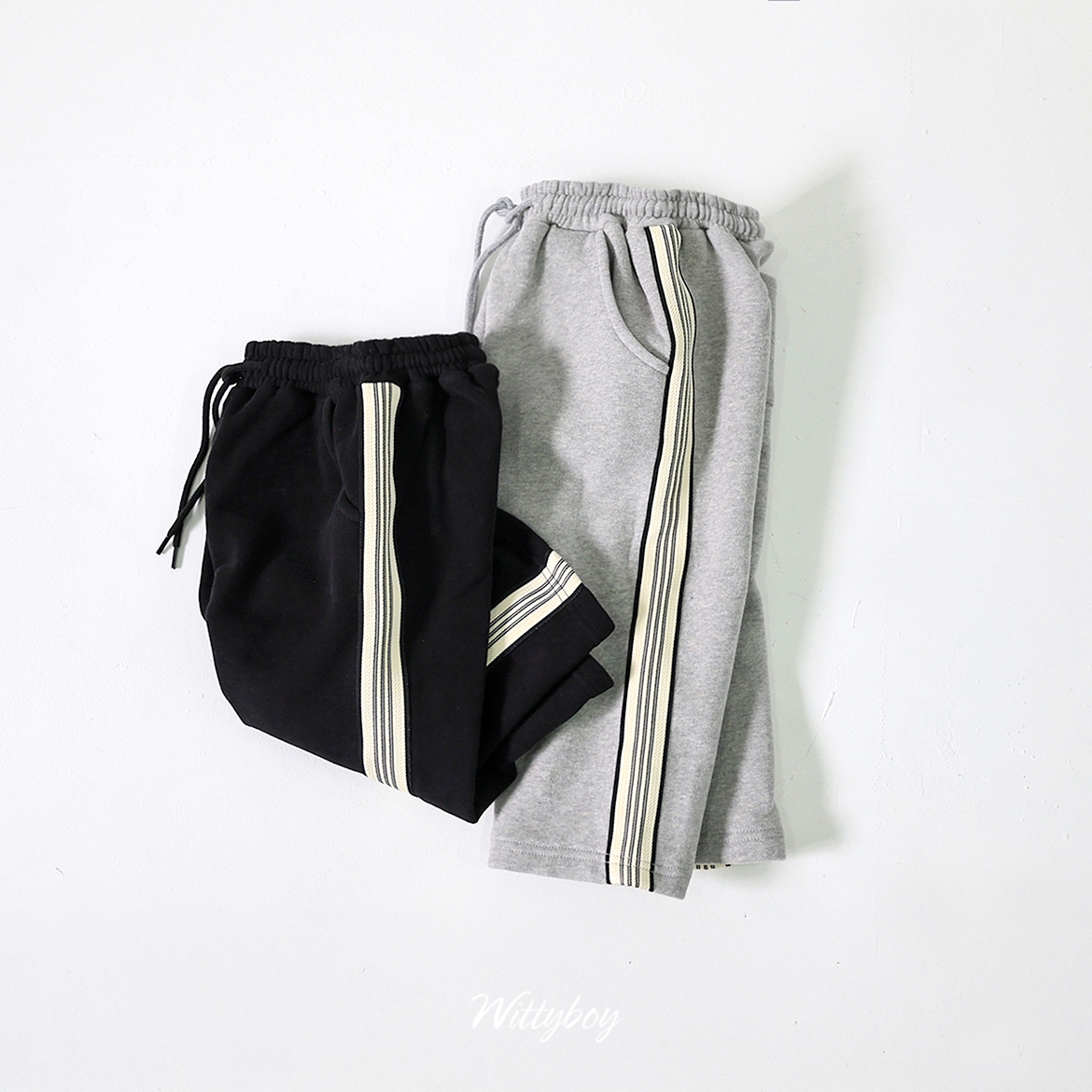 42825側邊線條休閒褲(兩色)