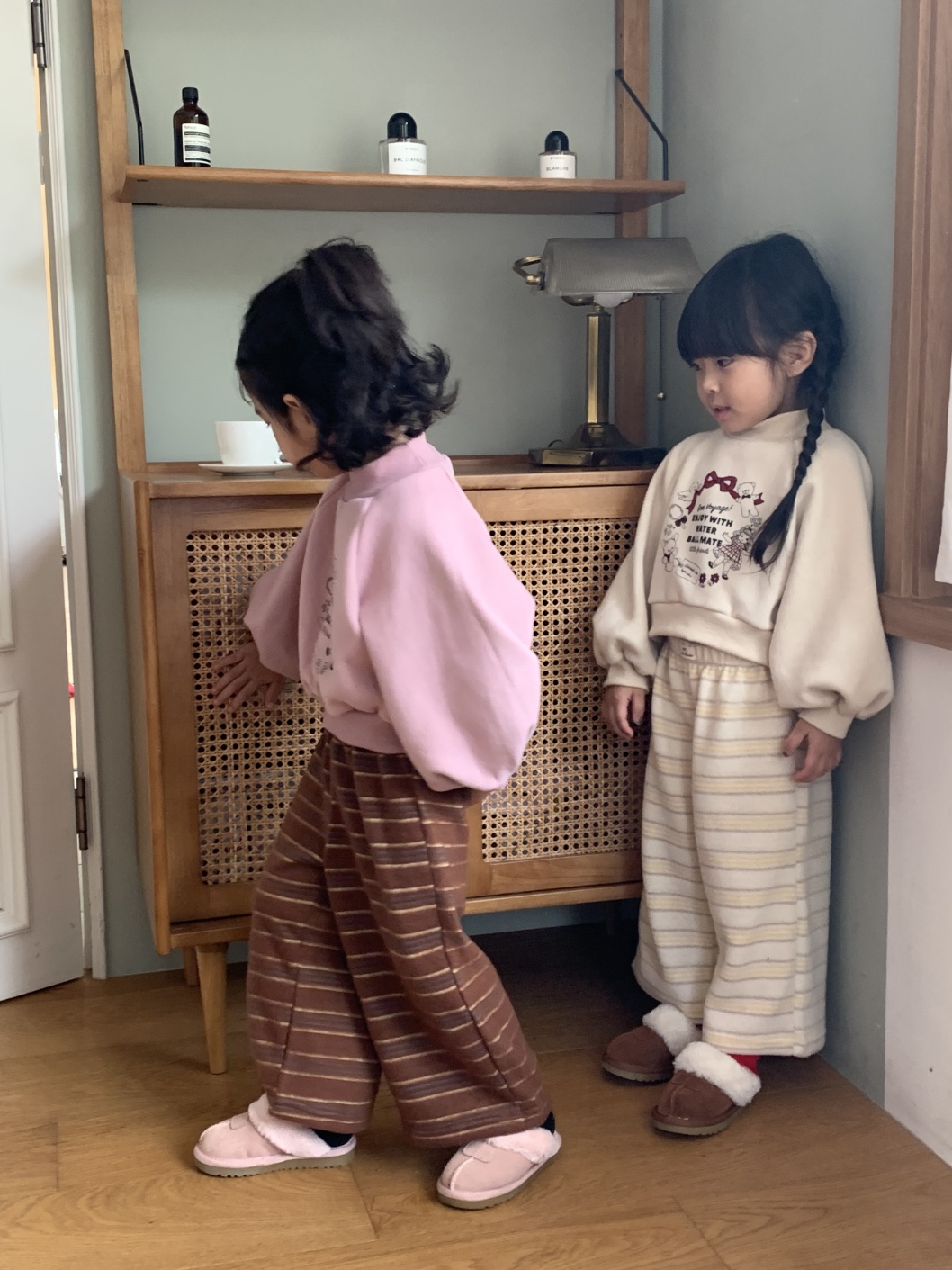 11222條紋寬褲(兩色)