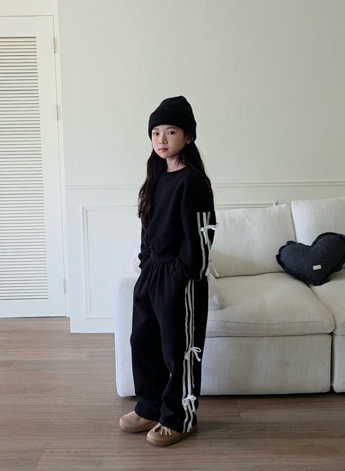 50635側邊蝴蝶結線條褲