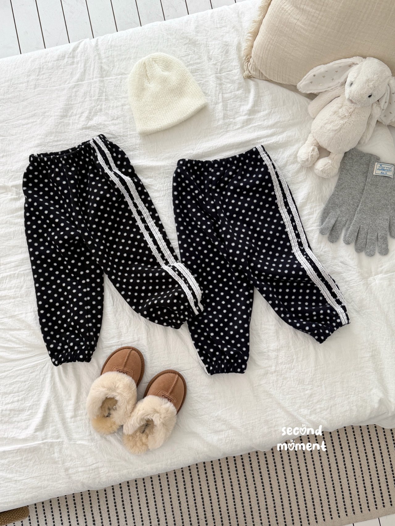 117736點點束口褲(兩色)