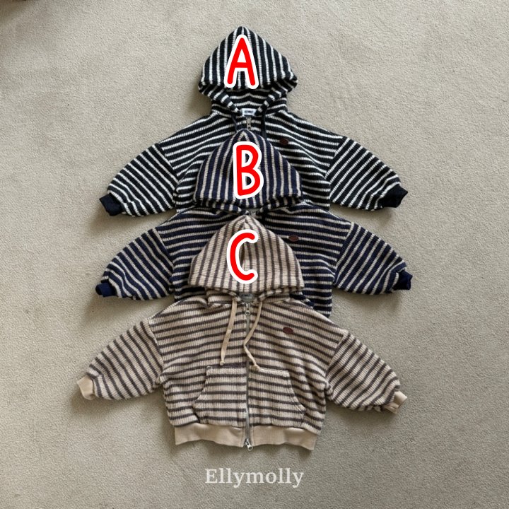 92524條紋連帽外套(三色)