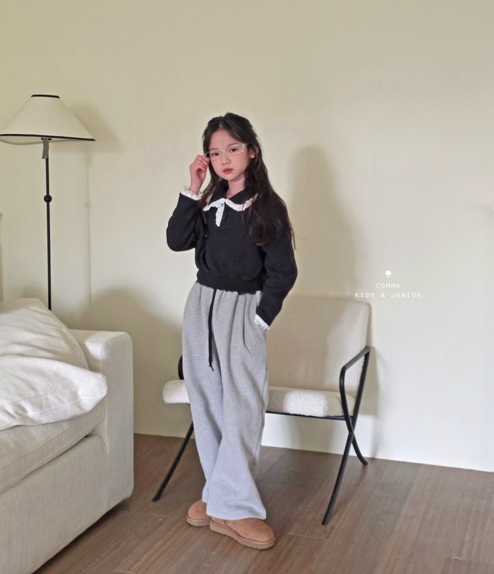 50612花邊翻領上衣(兩色)