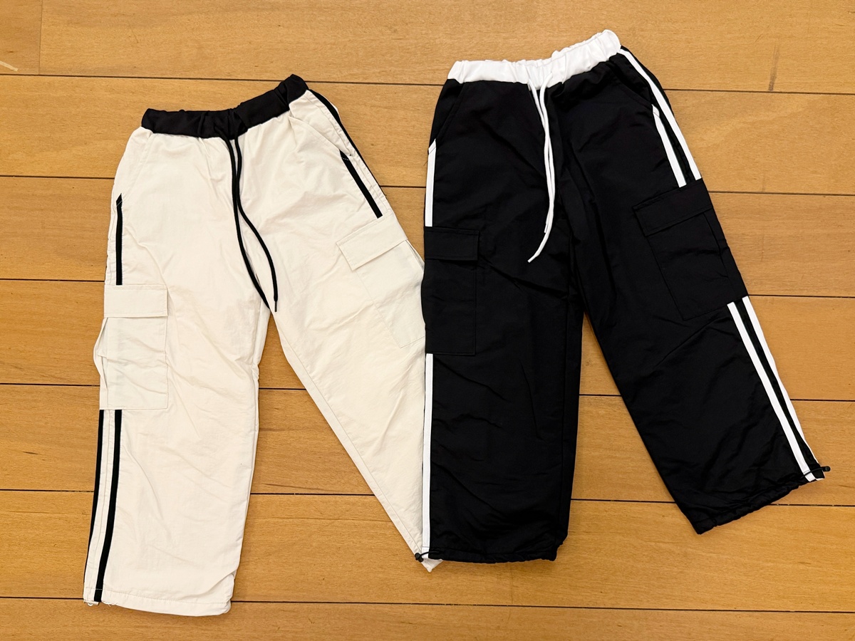 37819綁帶線條褲(兩色)