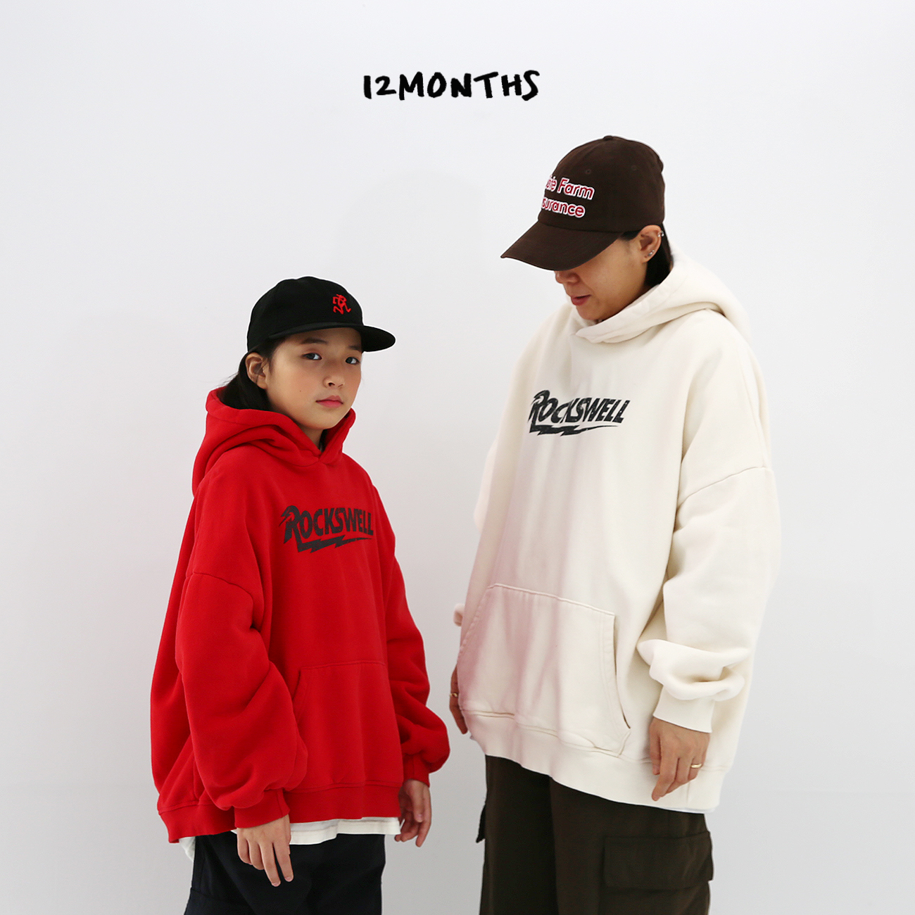 49913親子英文連帽上衣(兩色)