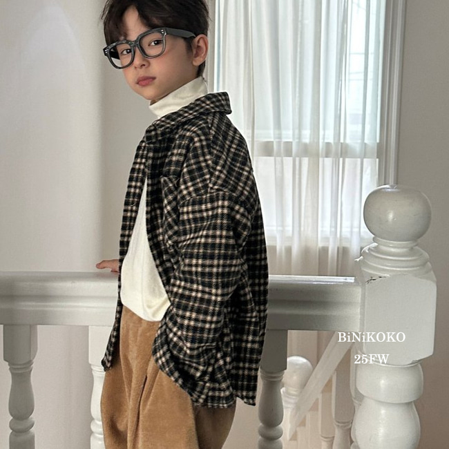 92506翻領格子上衣(兩色) 92506翻領格子上衣(兩色)