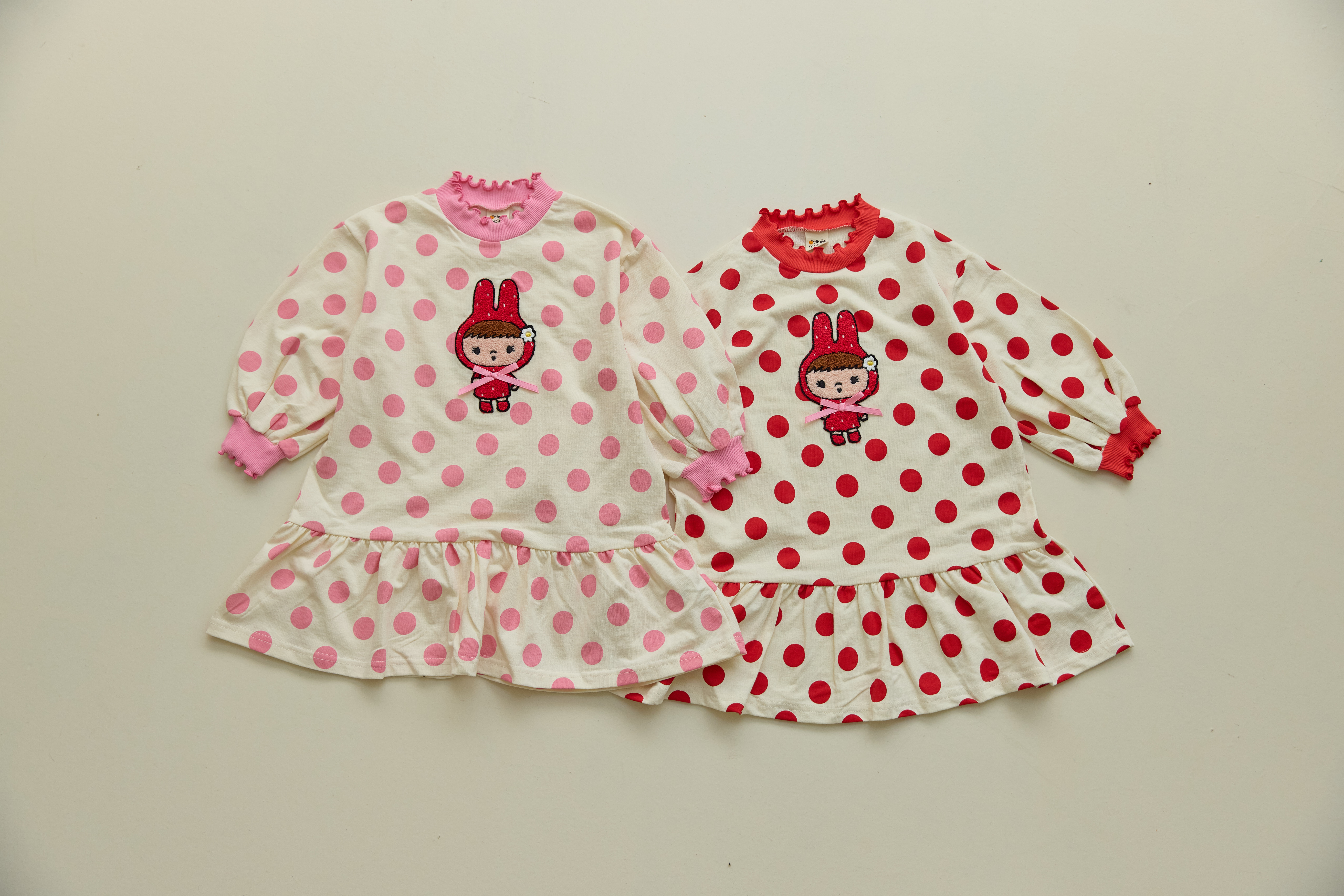 31613小女孩點點連身裙(兩色)