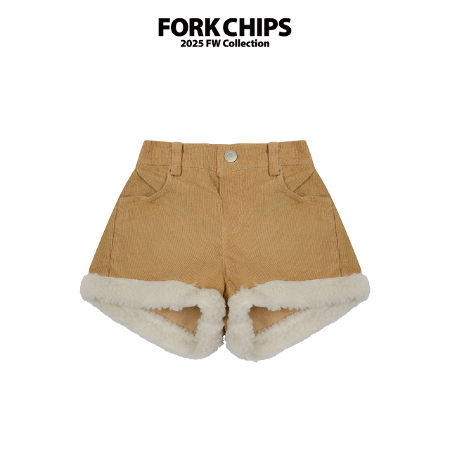 94325愛心毛短褲(兩色)