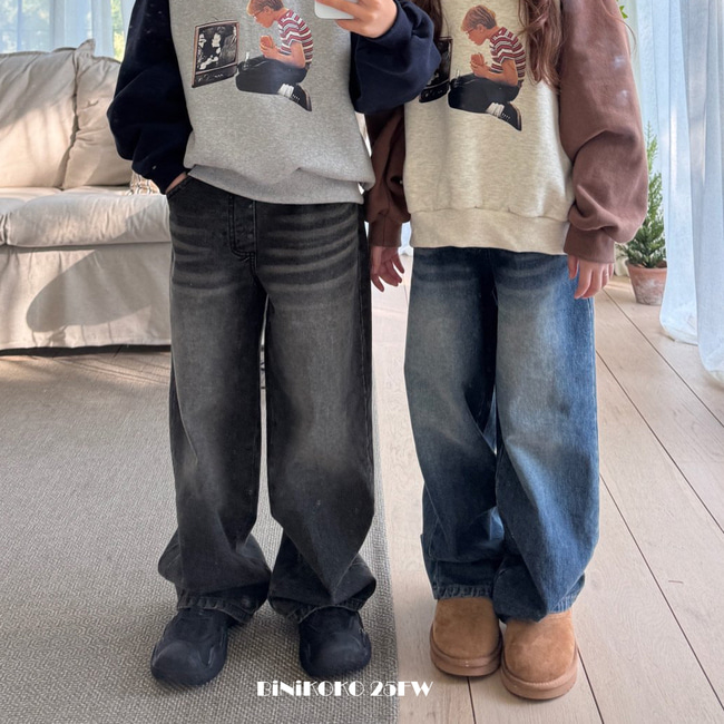 68914刷色牛仔褲(兩色)