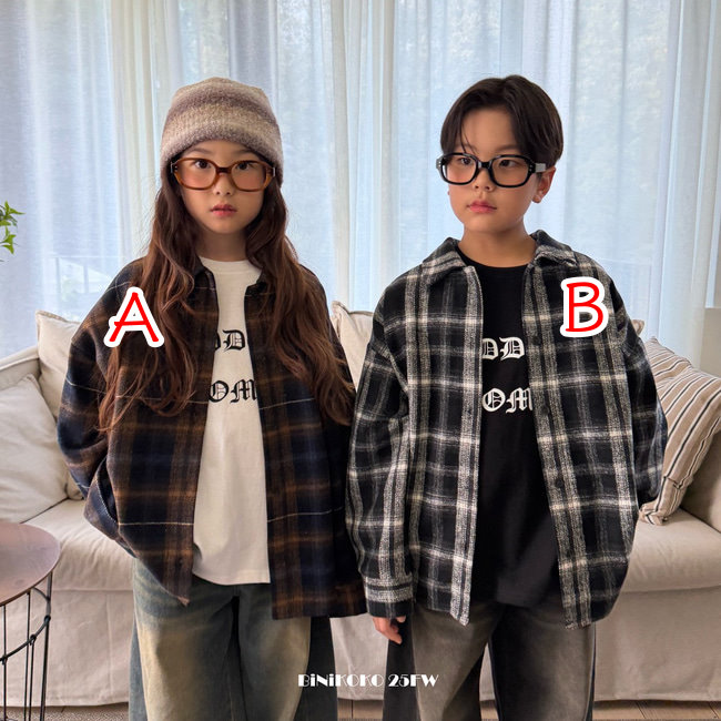 68942翻領格子上衣(兩色)