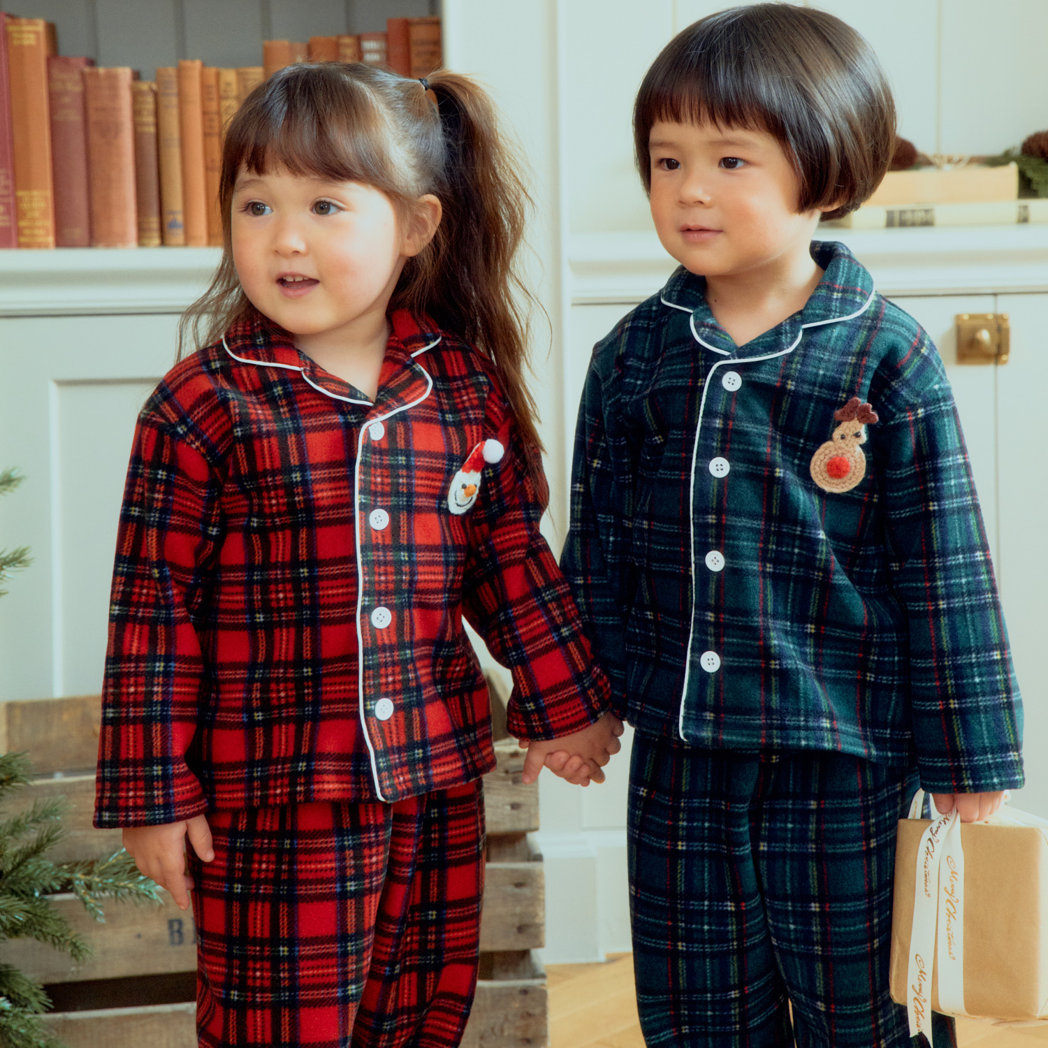 38911聖誕節格紋套裝(兩色) 38911聖誕節格紋套裝(兩色)