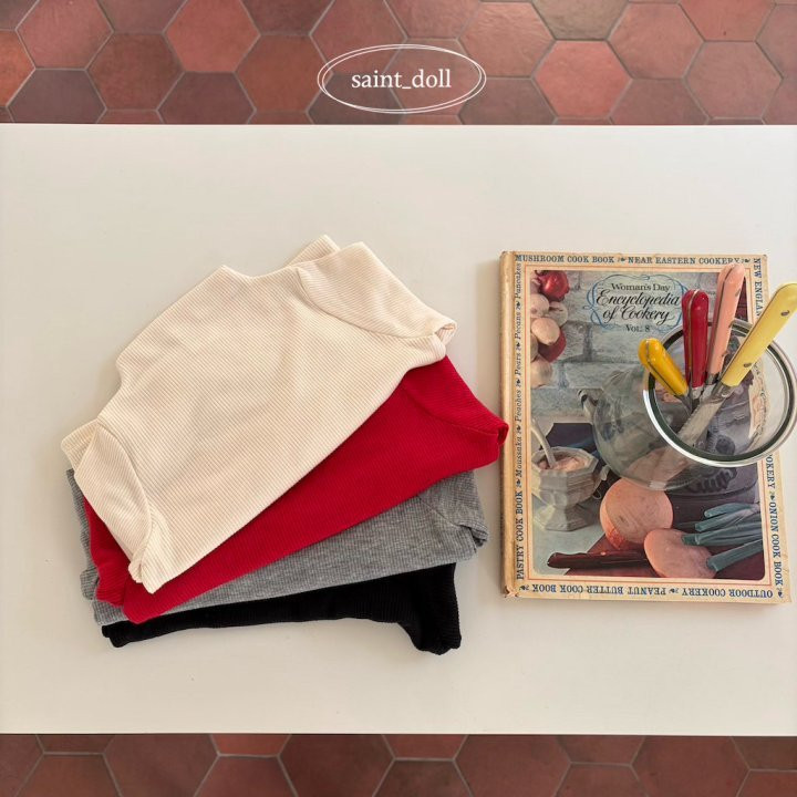 66007立領標籤上衣(四色)