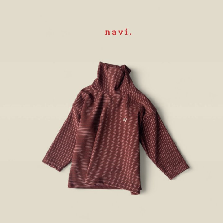 30015高領條紋上衣(兩色)