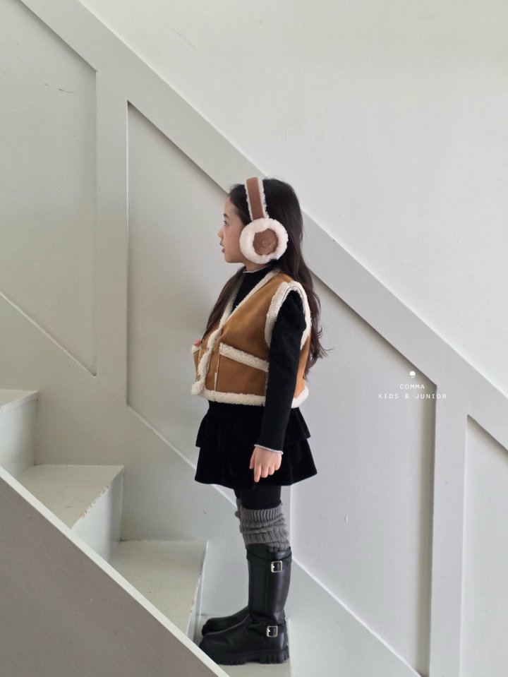 50655毛邊背心圍巾組