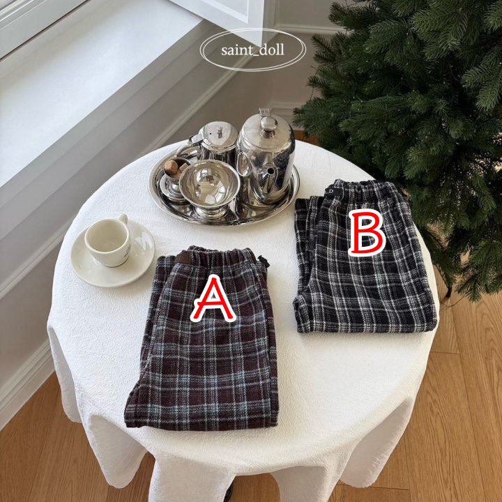 66032格子抽繩褲(兩色)