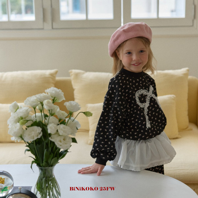 04022蝴蝶結花上衣(兩色)