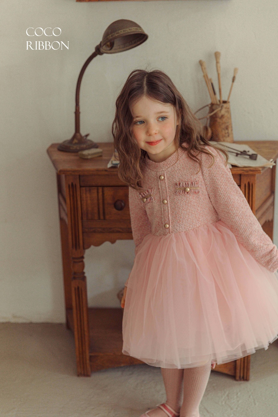 10902粉紅貴族洋裝