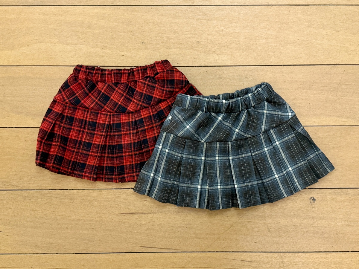 37808格紋褲裙(兩色)