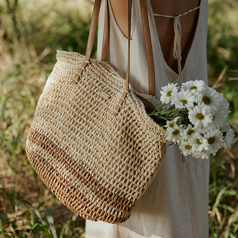 Oya Ocean 手工草編托特包2