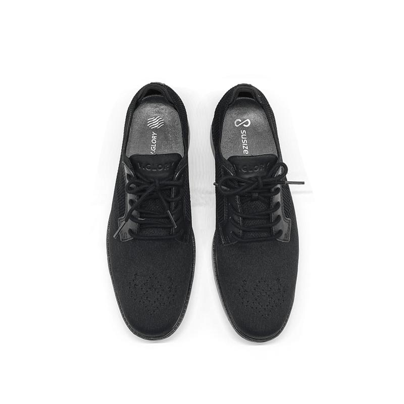 外交官系列抑菌紗四季男鞋 - 冷寂黑