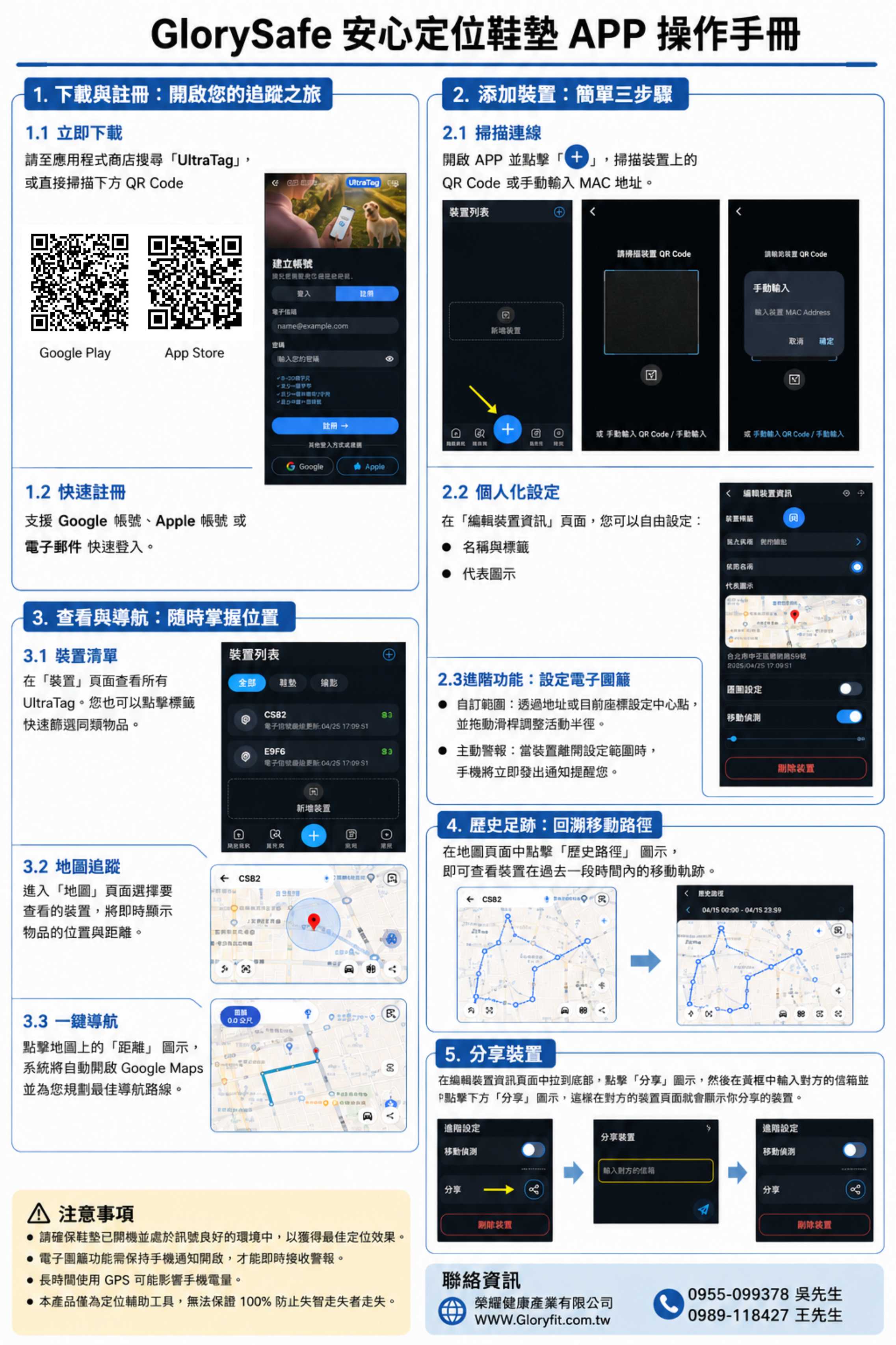 Glorysafe安心定位鞋墊2雙組合價6