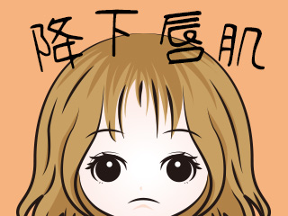 降下唇肌